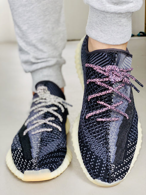 Yeezy Laces 3M Reflective Rope Laces V2 - Asriel Purple Laces for Yeezy Boost 350 V2 Asriel / Carbon